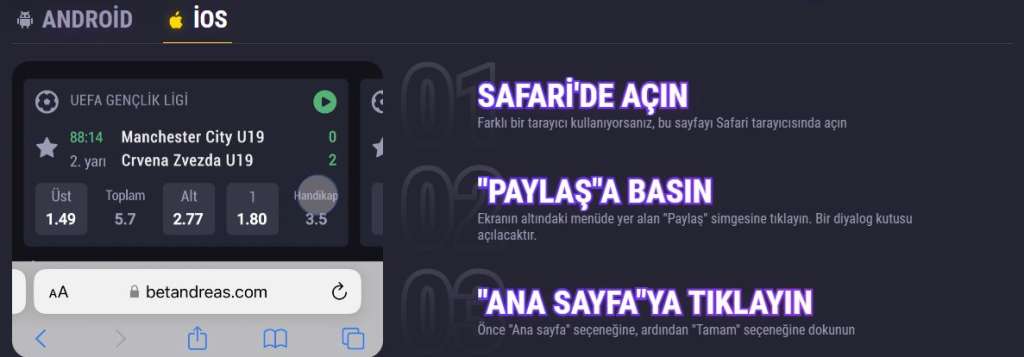 betandreas yükle apk